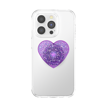 Iridescent Confetti Dreamy Heart — Adhesive PopGrip - US 58379