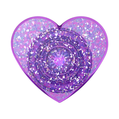 Iridescent Confetti Dreamy Heart — Adhesive PopGrip - US 01650