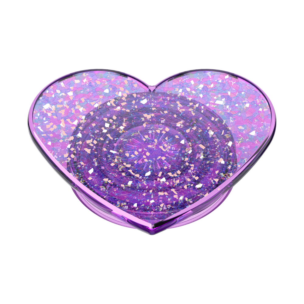 Iridescent Confetti Dreamy Heart — Adhesive PopGrip - US 90615