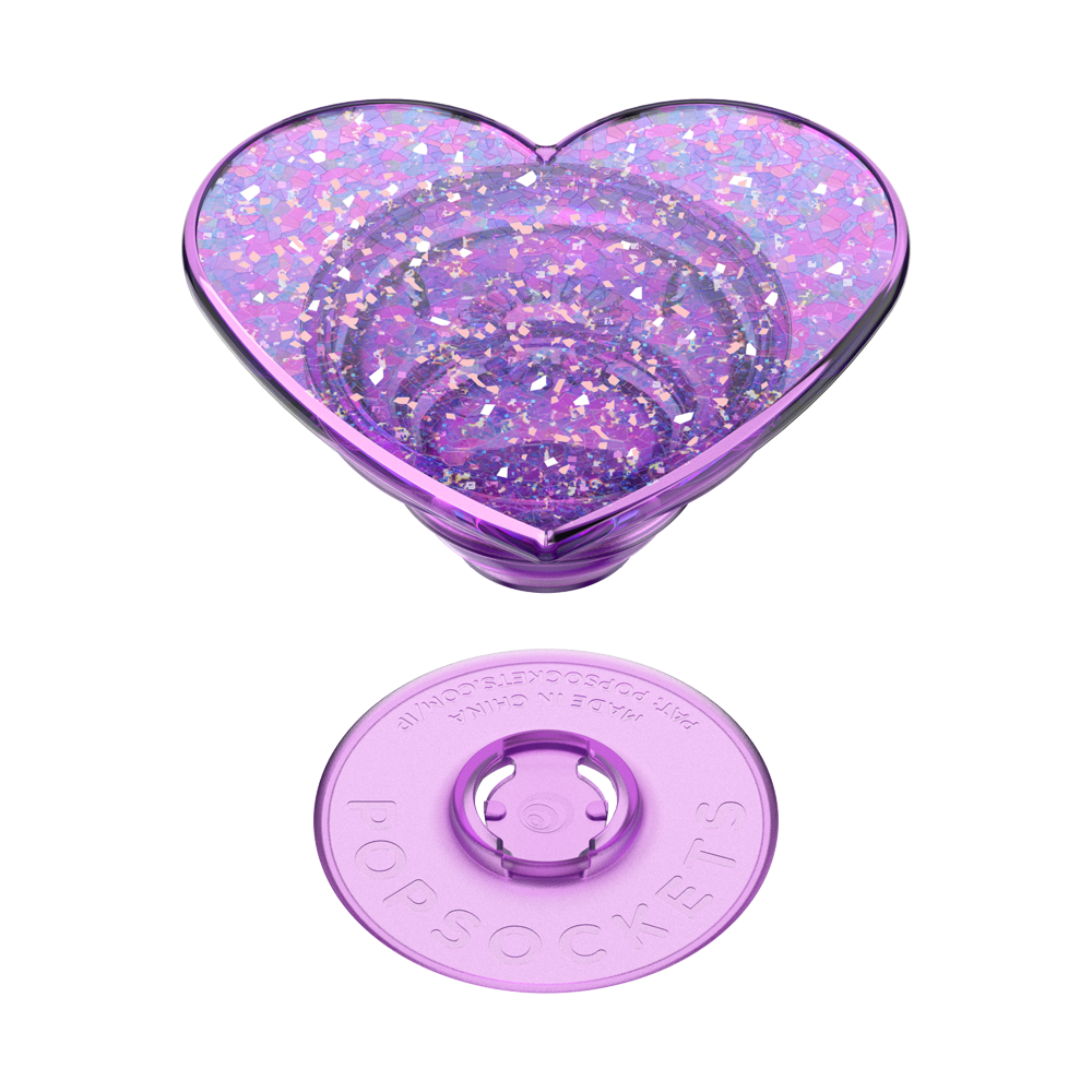 Iridescent Confetti Dreamy Heart — Adhesive PopGrip - US 76399