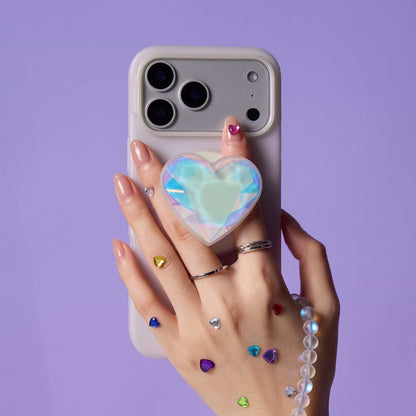 Iridescent Crystal Heart — MagSafe PopGrip - US 61777