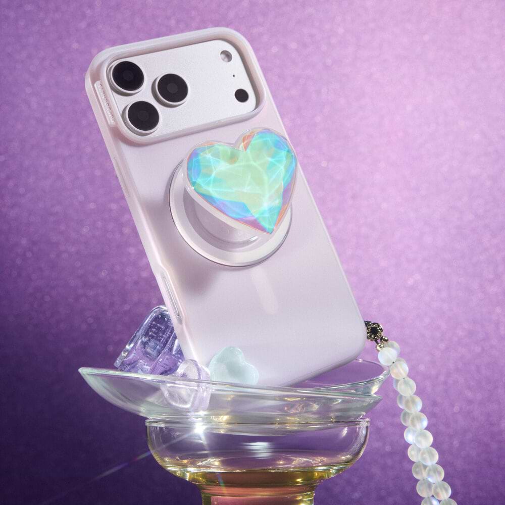 Iridescent Crystal Heart — MagSafe PopGrip - US 96557