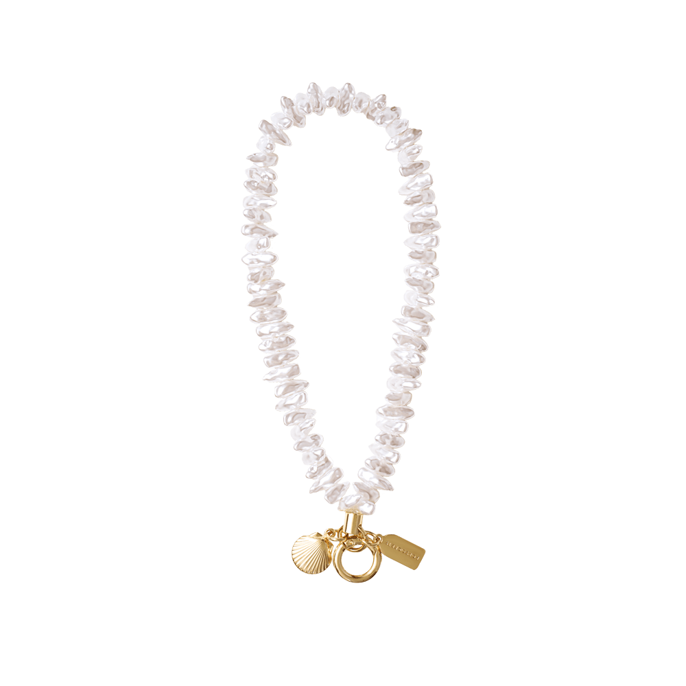 Coral Pearl Clam Charm — Phone Wristlet - US 27225