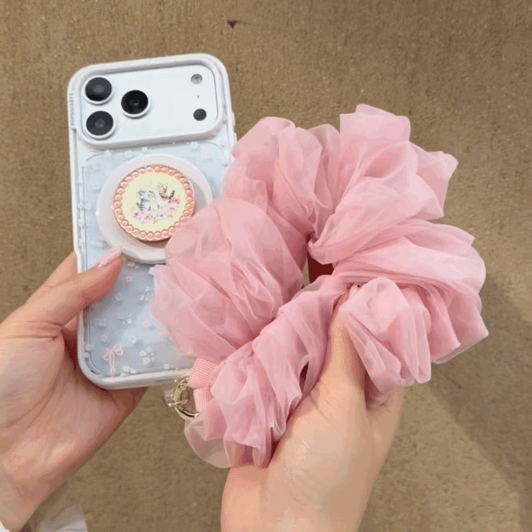 Tutu Pink Scrunchie —  Phone Wristlet - US 03282